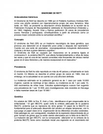 Sindrome de Rett.. Página 1