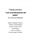 Trabajo practico: “Las incertidumbres del saber”