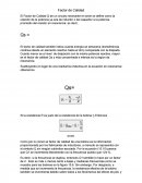 Factor de Calidad