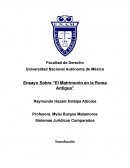 Ensayo Sobre “El Matrimonio en la Roma Antigua”