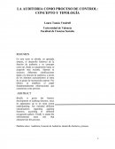 LA AUDITORIA COMO PROCESO DE CONTROL: CONCEPTO Y TIPOLOGÍA