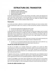 Estructura del transistor. Página 1
