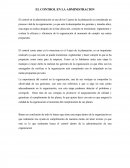 ENSAYO SOBRE EL CONTROL EN LA ADMINISTRACION