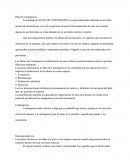 Plan de contingencia.