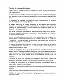Técnica de Integración Grupal