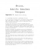 Capítulo I: Objeto de la ética.