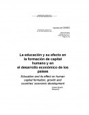 La educación en la formación del capital humano