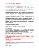 RACIONAL DE MEDIOS