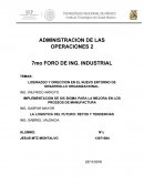 LIDERAZGO Y DIRECCION EN EL NUEVO ENTORNO DE DESARROLLO ORGANIZACIONAL.