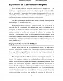 EXPERIMENTO DE OBEDIENCIA MILGRAM.