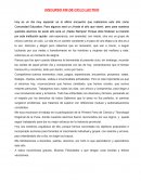 DISCURSO FIN DE CICLO LECTIVO