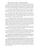 Pensar al niño como sujeto – La cuestión de la infancia