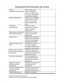 Planeación de Promoción de Venta