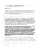 La batalla de cada hombre - resumen