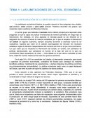 LAS LIMITACIONES DE LA POL. ECONÓMICA