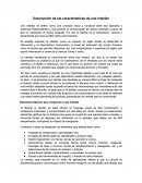 Descripción de las características de una interfaz
