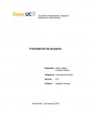 Ingeniería en Administración. Formulación de proyecto