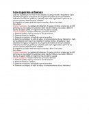 Los espacios urbanos.