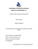 El maestro y su práctica docente. CRITICA DE LA SABIDURIA DOCENTE