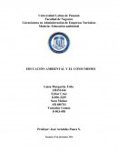 EDUCACION AMBIENTAL Y EL CONSUMISMO