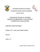 CONTRASTE ENTRE EL SISTEMA EDUCATIVO MEXICANO Y LOS CUATRO PILARES DE LA EDUCACIÓN