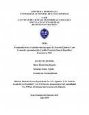 Evaluación de los Controles Internos para El Área del Efectivo: Caso Conacado Agroindustrial, Castillo Provincia Duarte Republica Dominicana 2015