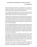Comentario sobre “El Romanticismo La Creación de la Libertad”