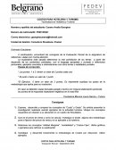 COSTOS PARA HOTELERIA Y TURISMO