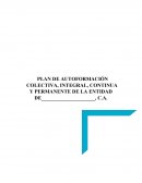PLAN DE AUTOFORMACIÓN COLECTIVA, INTEGRAL, CONTINUA Y PERMANENTE