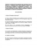 Contrato de Servicios.