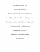 Diseño de Proyectos y Programas para Estudiantes con Necesidades Educativas Especiales
