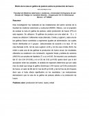 Efecto de la raza en gallina de postura sobre la producción de huevo