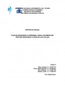 Plana buscando a santa en la calle.