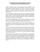 ANÁLISIS RELACIÓN ENTRE DIVERSIDAD CULTURAL Y UNIVERSALIDAD DE LOS DERECHOS HUMANOS