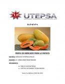 Proyecto de exportacion de papaya.