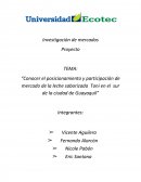 Análisis de mercado de la leche saborizada Toni en el sur de Guayaquil