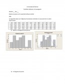 Realice el examen con la ayuda del software minitab.