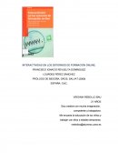 INTERACTIVIDAD EN LOS ENTORNOS DE FORMACIÓN ONLINE. FRANCISCO IGNACIO REVUELTA DOMÍNGUEZ