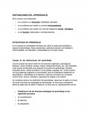 DISFUNCIONES DEL APRENDIZAJE