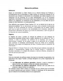 Manual de políticas.