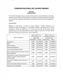 COMISION NACIONAL DEL SALARIO MINIMO.. Página 1