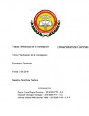 Tema: Planificación de la investigación.