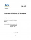 Trabajo Tecnicas de Recoleccion.