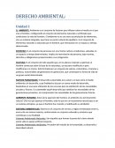 DERECHO AMBIENTAL: Unidad 1