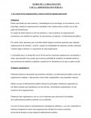 TEORIA DE LA ORGANIZACION Y DE LA ADMINISTRACION PÚBLICA