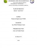 PLAN DE NEGOCIO SNACK “QUE RICO”