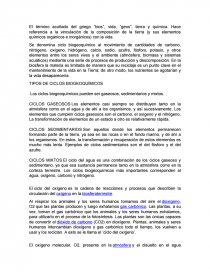 TIPOS DE CICLOS BIOGEOQUÍMICOS. Página 1