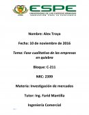 Fase cualitativa de las empresas en quiebra