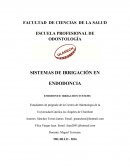 ENDODONTIC IRRIGATION SYSTEMS.