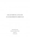 LINEA DE TIEMPO DE LA EVOLUCION DE LOS REQUERIMIENTOS AMBIENTALES